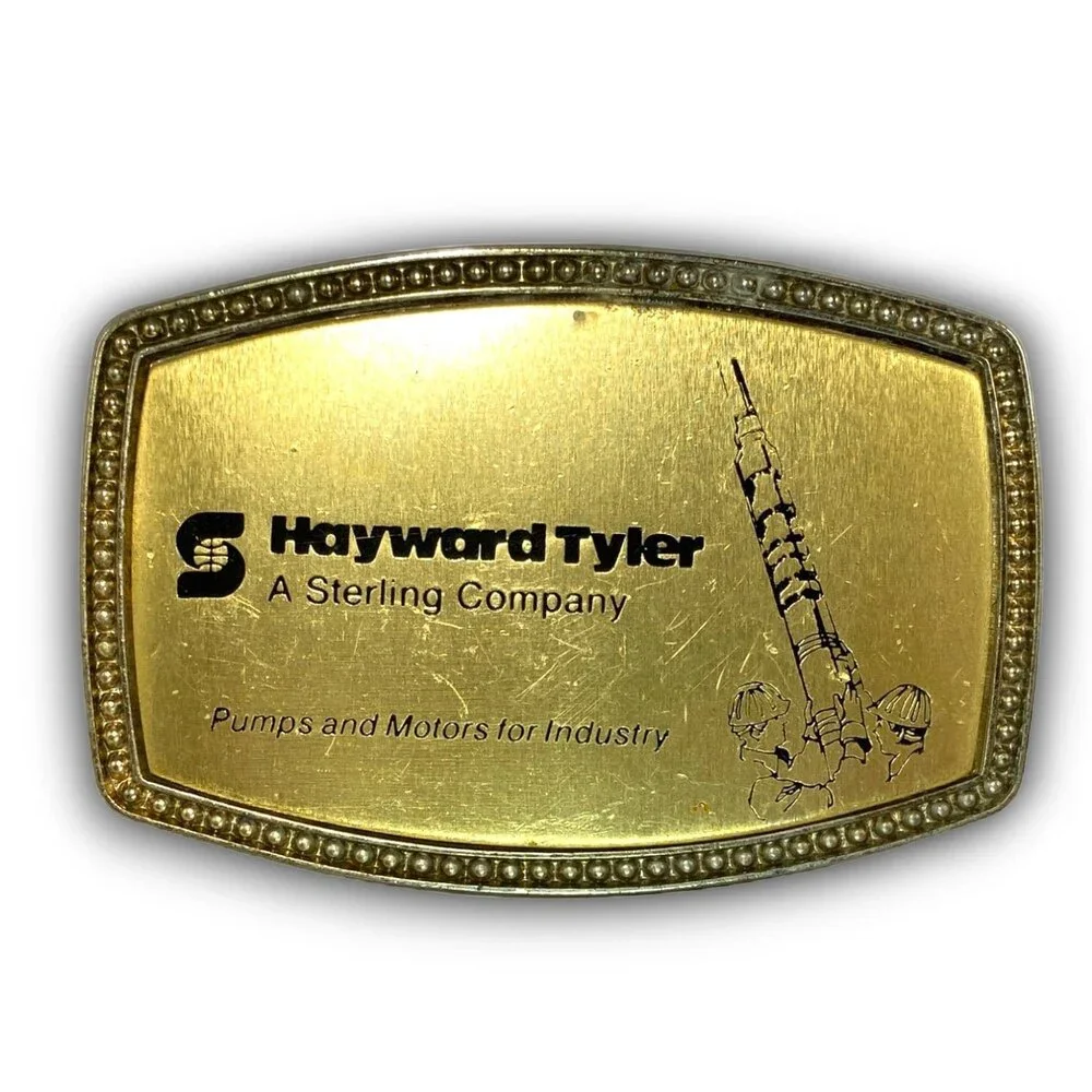 Vintage‎ Belt Buckle Hayward Tyler Pumps And Motors By Alumaline 4108 BB-317